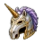 Heaume de la licorne pâle